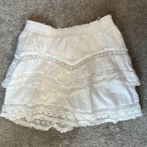 Loveshack fancy white skirt